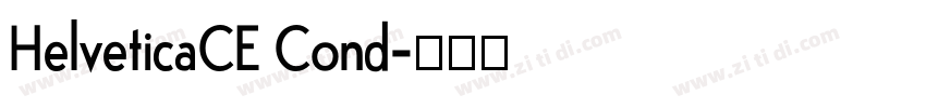 HelveticaCE Cond字体转换